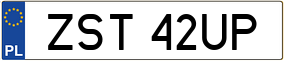 Trailer License Plate